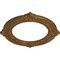 Ekena Millwork Benson Ceiling Medallion (Fits Canopies up to 8"), 13 1/8"OD x 8"ID x 5/8"P, Smokey Topaz Crackle CM13BNSTC - alternate 3